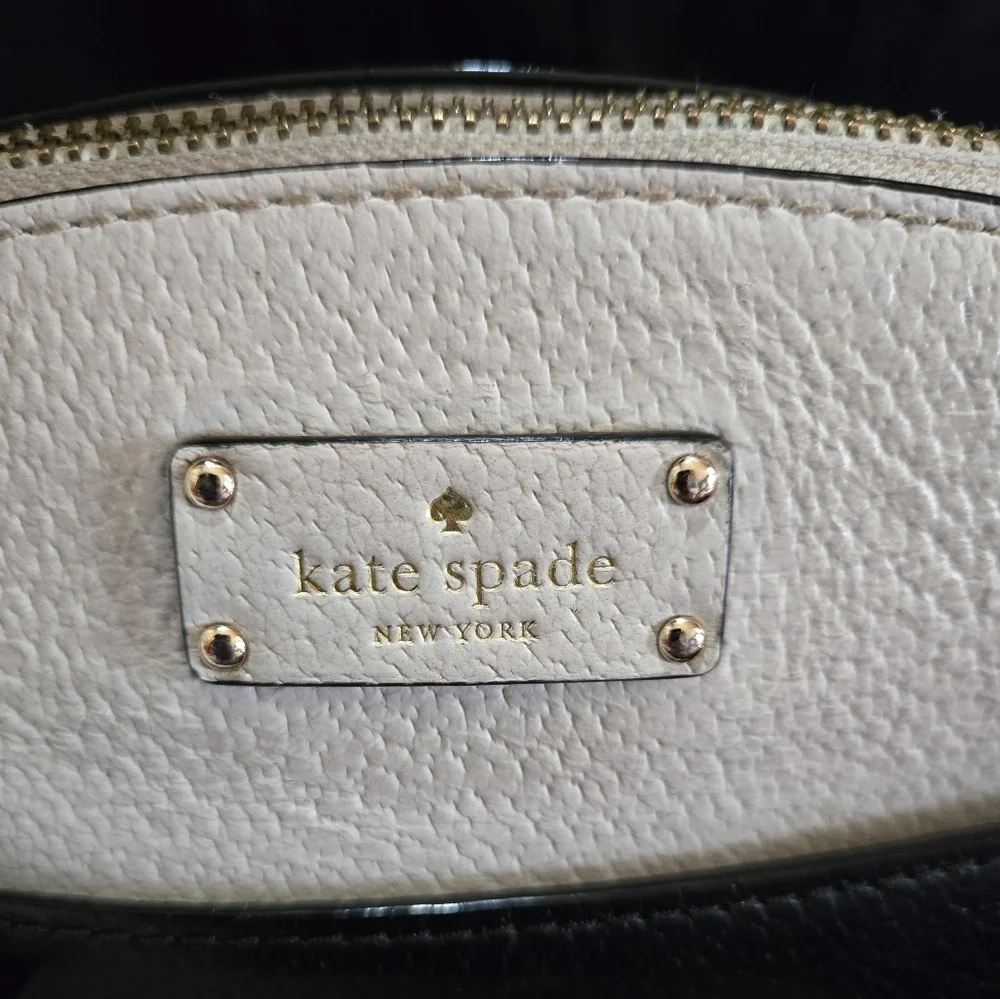 Kate Spade Black and Cream Crossbody Bag